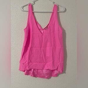 Amanda Uprichard Sleeveless Silk Top in Pink S